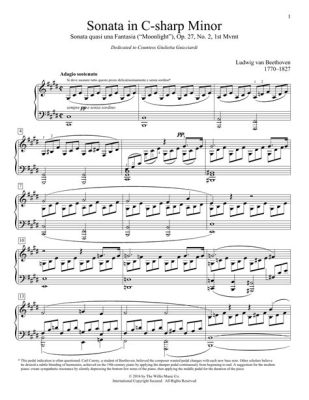 La Sonata per Pianoforte n. 14 in Do Diesis Minore, Quasi una Fantasia – Un capolavoro romantico intriso di melodie malinconiche e virtuosismo impetuoso